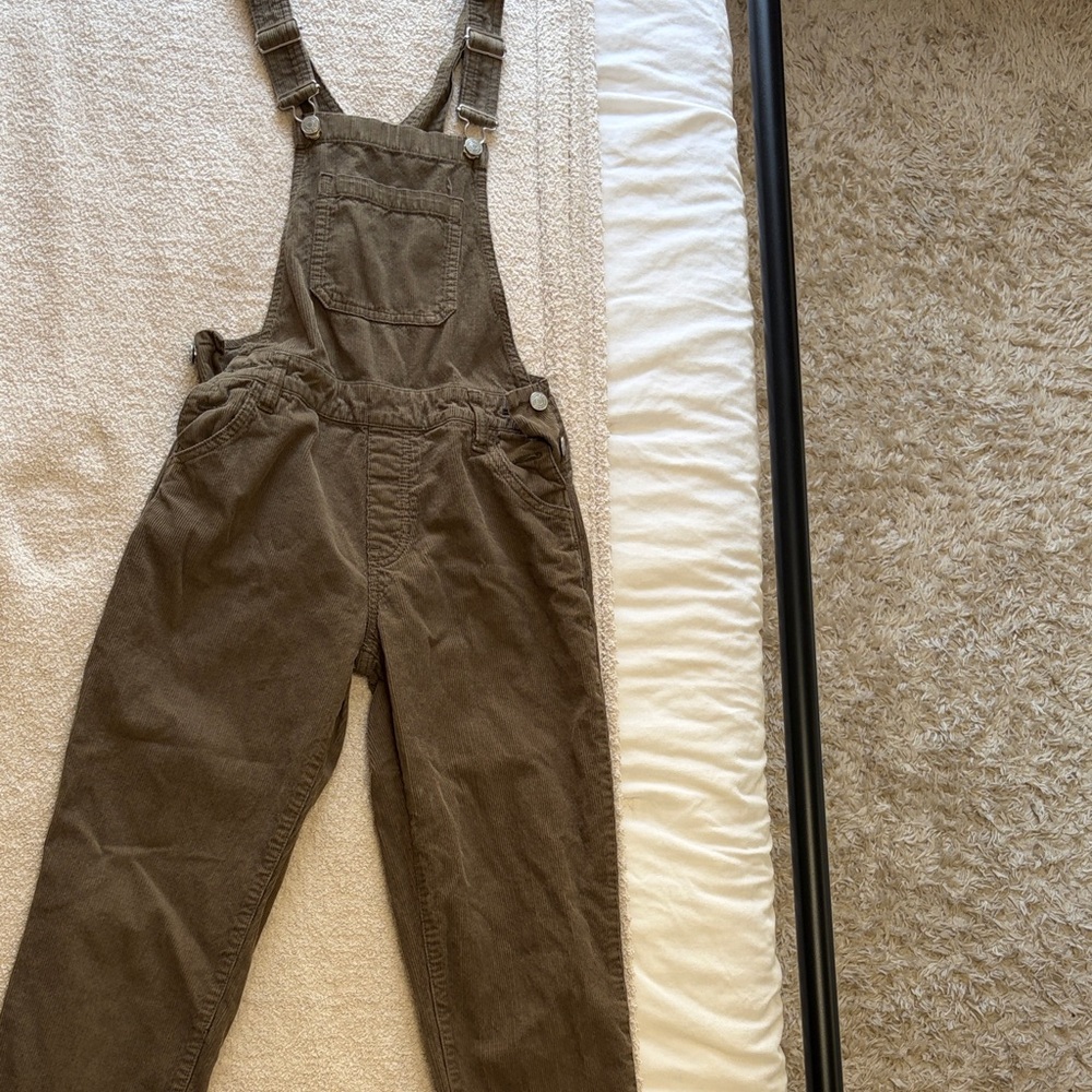 Pace in Olive Green Women's Corduroy Overalls